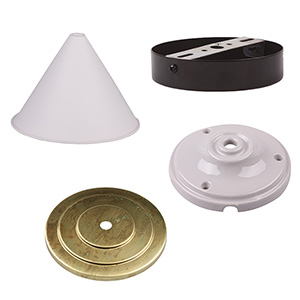 Ceiling roses and cover plates